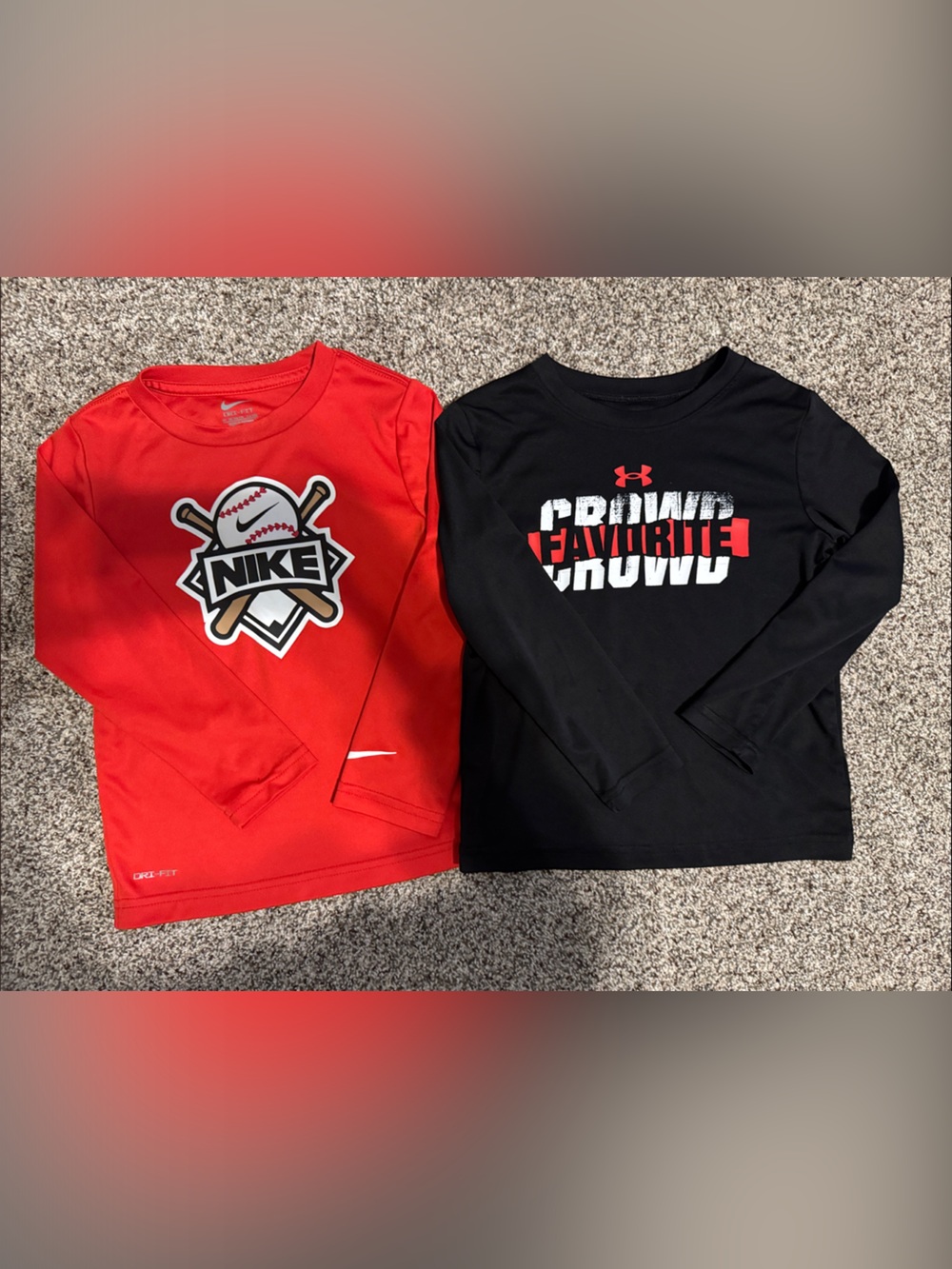 2 Long Sleeve Dri-Fit shirts